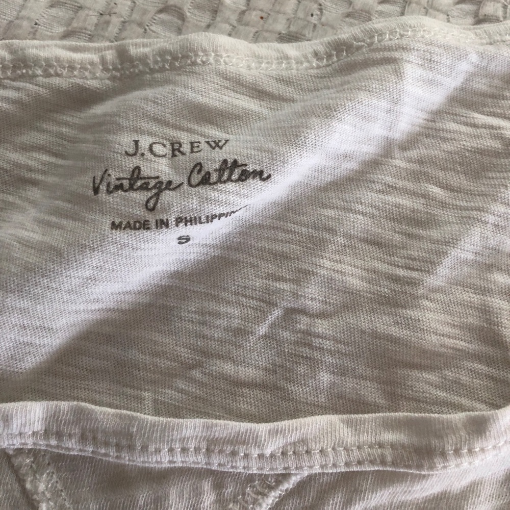 J. Crew white T-shirt